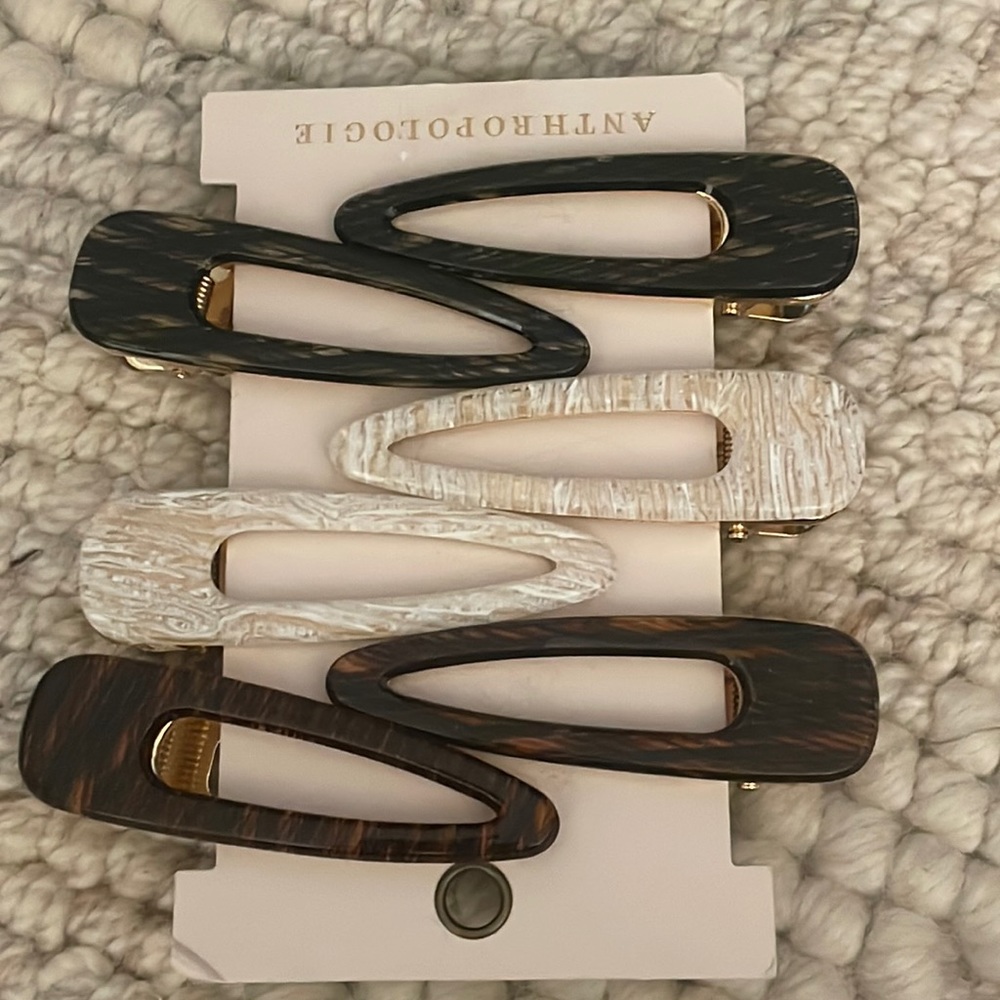Set of 6 Barrett Clips from Anthropologie